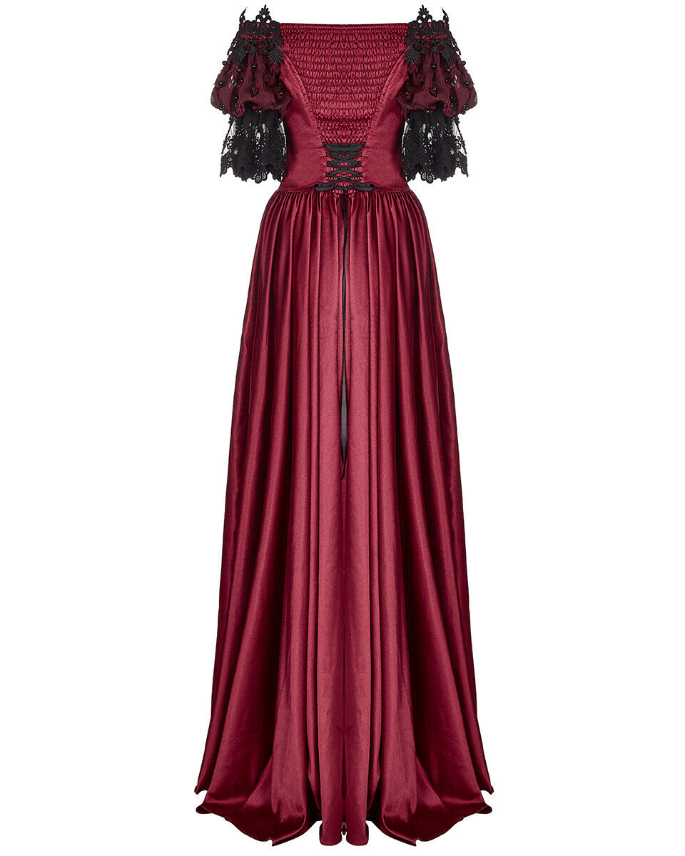 Q 352 Womens Regency Gothic Wedding Dress Red