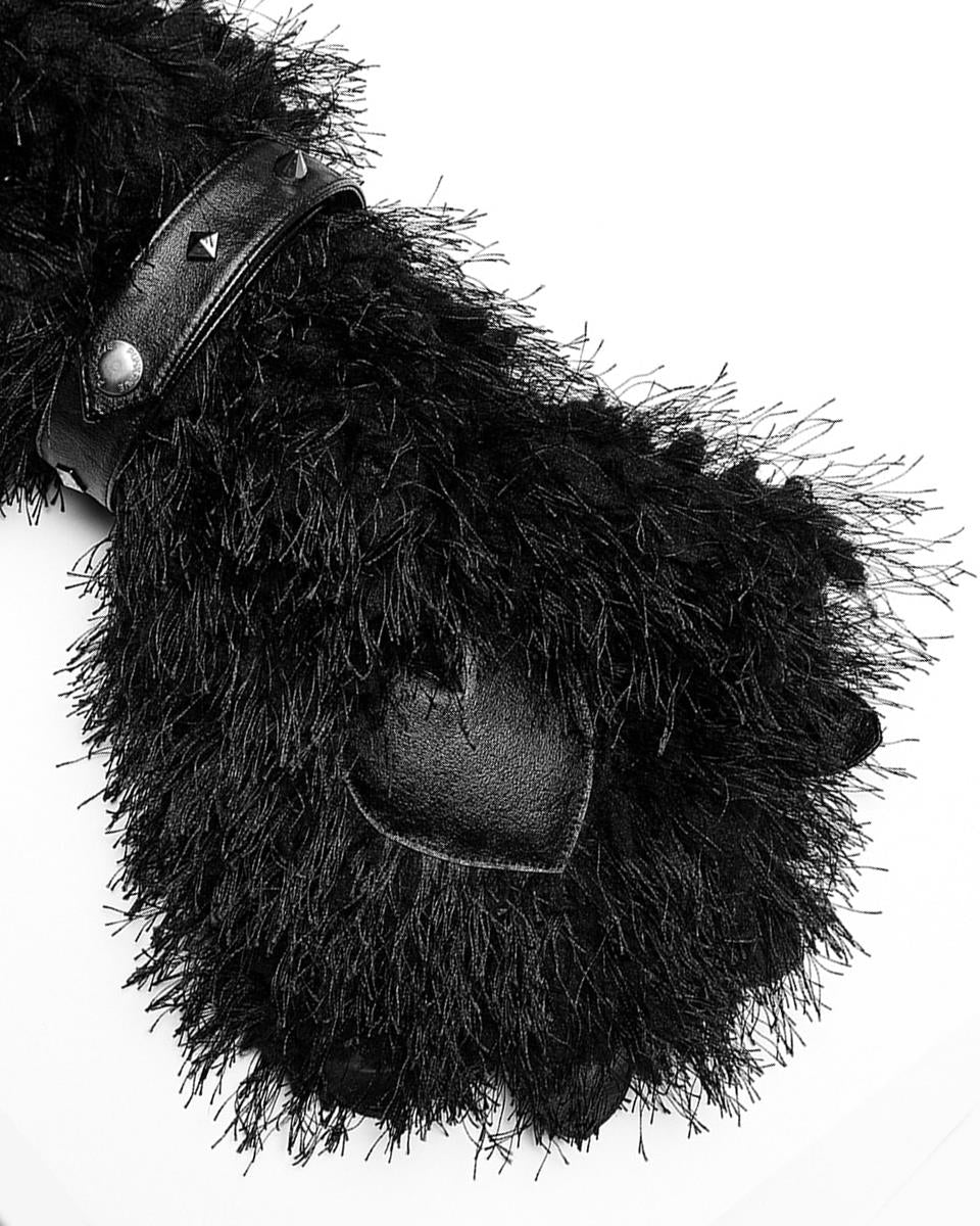 OPS-283 Faux Monster Fur Hooded Scarf