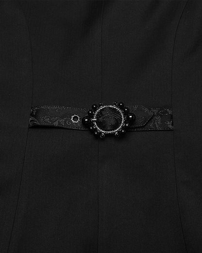 WY-1791LDM Mens Elegant Gothic Gentleman Embroidered Tailcoat Dress Jacket