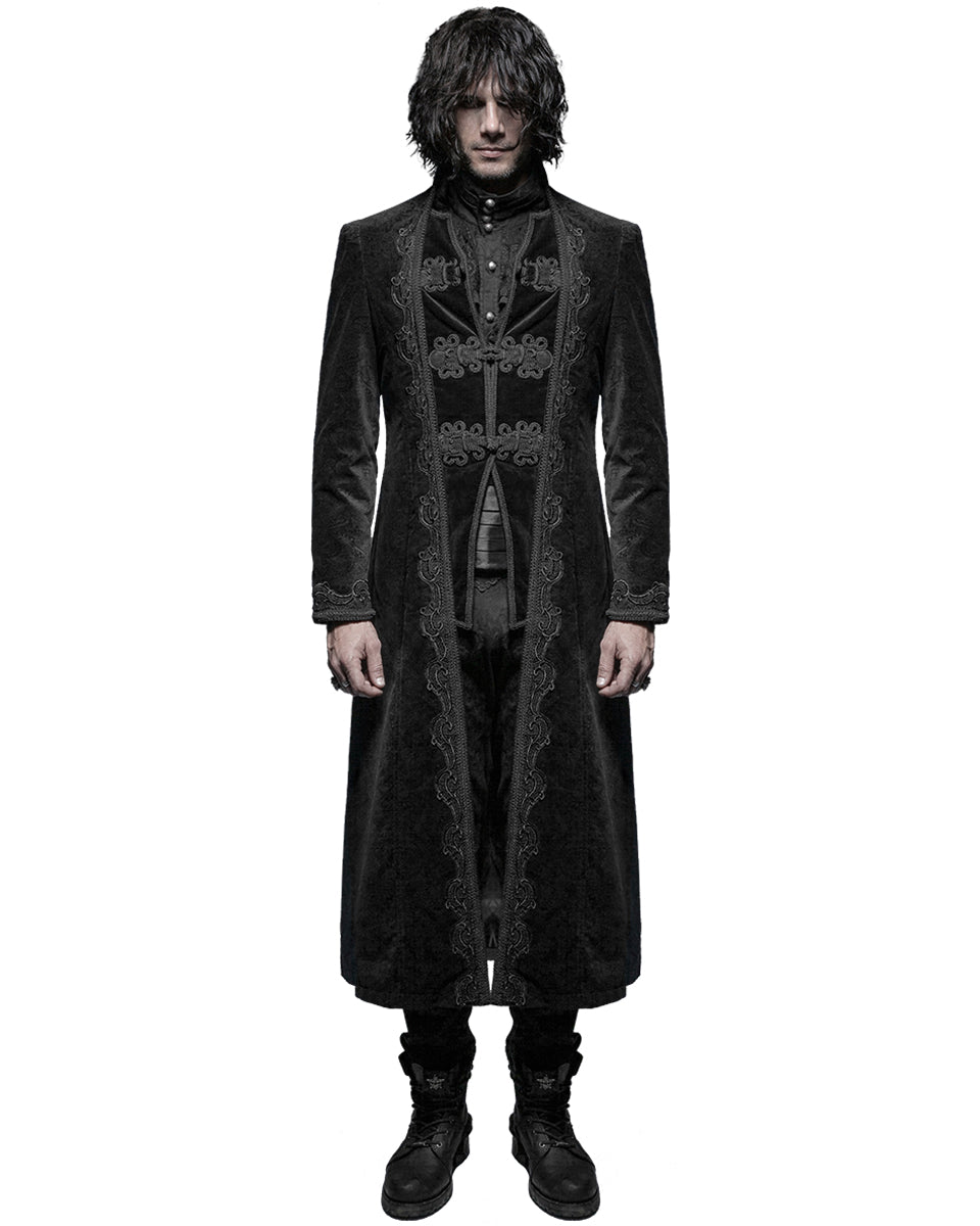 Y-651 Byzantine Mens Coat - Black