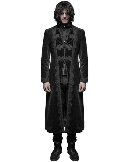 Y-651 Byzantine Mens Coat - Black