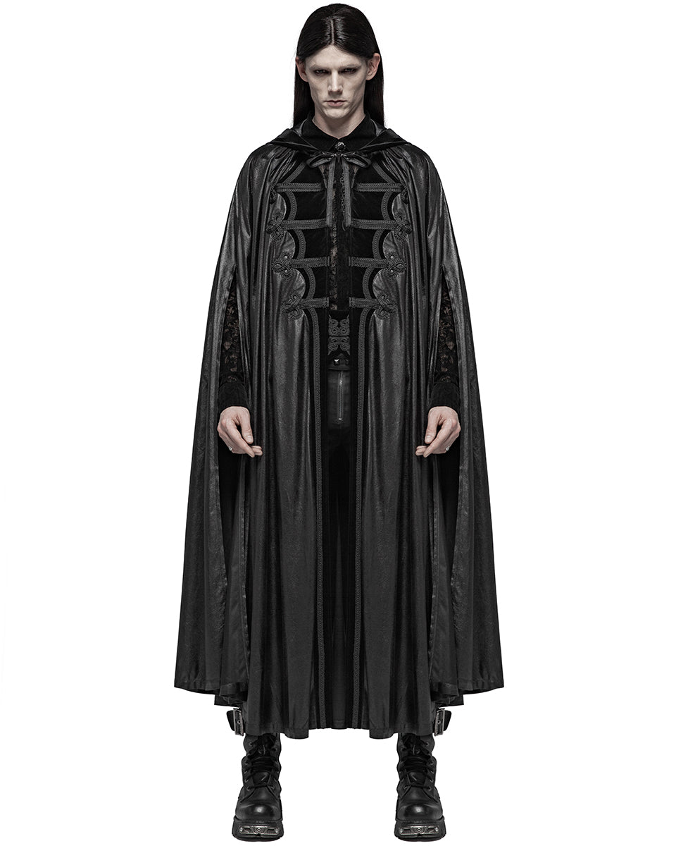 WY-1013 Nights Watch Mens Gothic Cloak