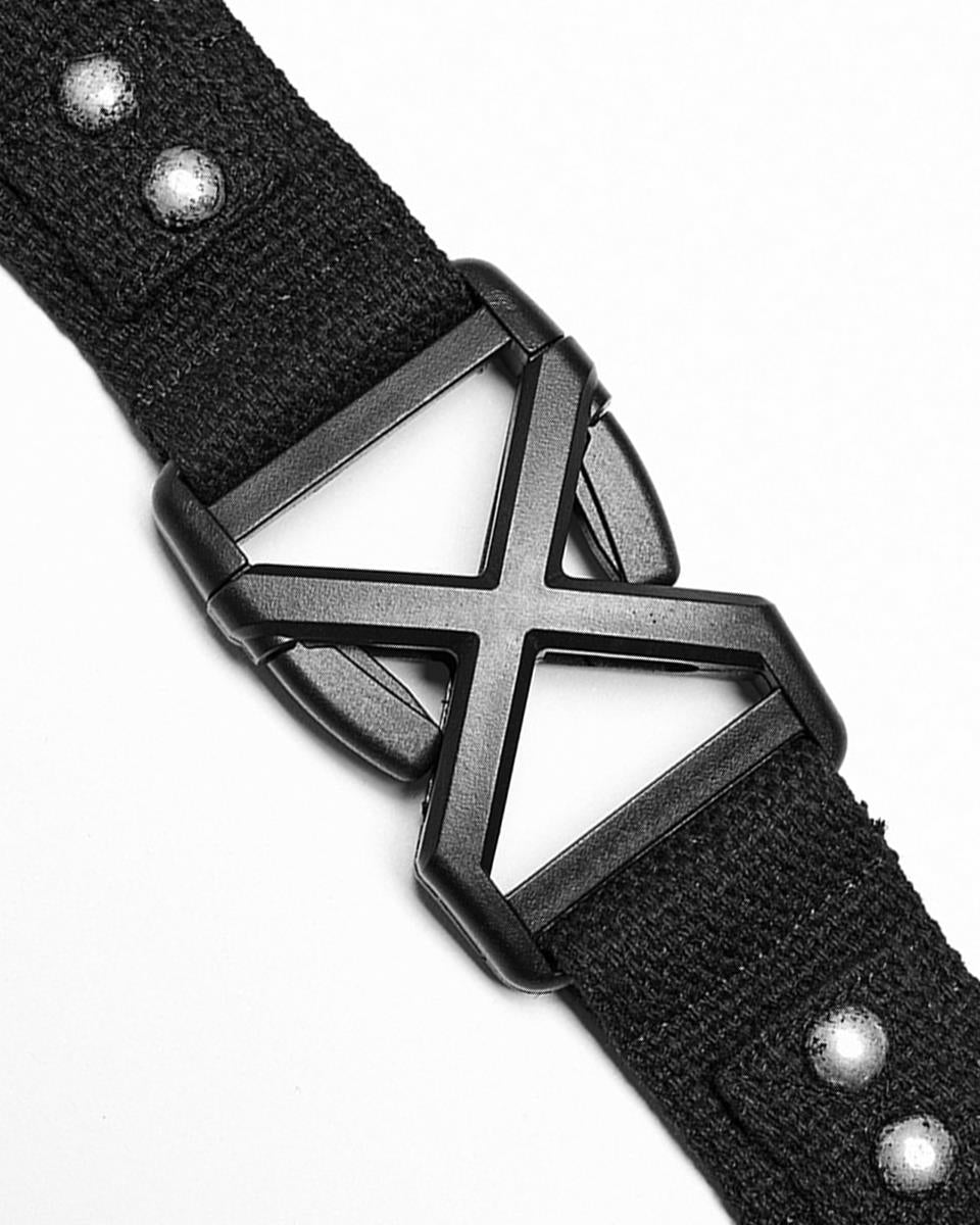 WS-524-BKM Mens Utilitarian Apocalyptic Harness Straps