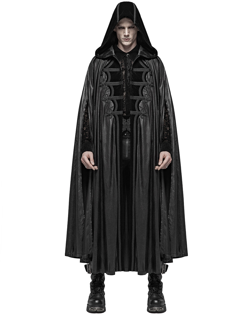 WY-1013 Nights Watch Mens Gothic Cloak