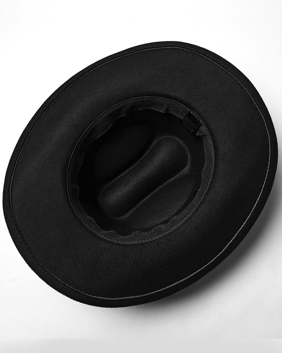 WS-860MZ Unisex Gothic Punk Skull & Chains Fedora Hat