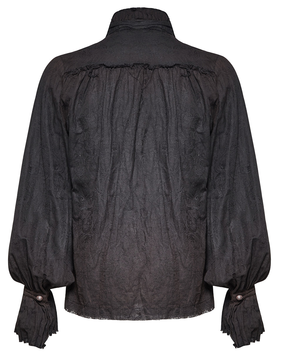 Y-714 Lucius Poet Shirt - Black