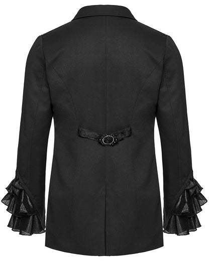 WY-1791LDM Mens Elegant Gothic Gentleman Embroidered Tailcoat Dress Jacket