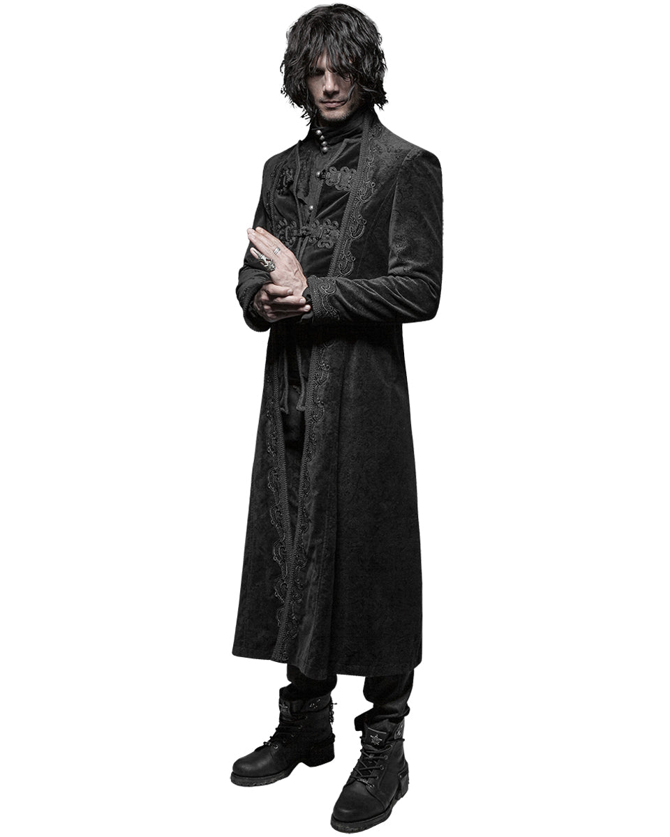 Y-651 Byzantine Mens Coat - Black