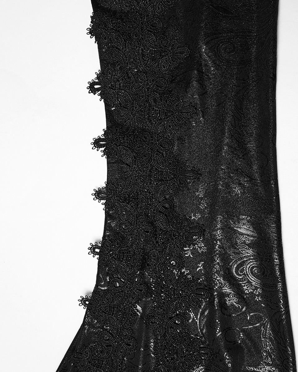 WK-731XCF Womens Baroque Gothic Skirted & Flared Leggings