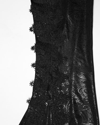 WK-731XCF Womens Baroque Gothic Skirted & Flared Leggings