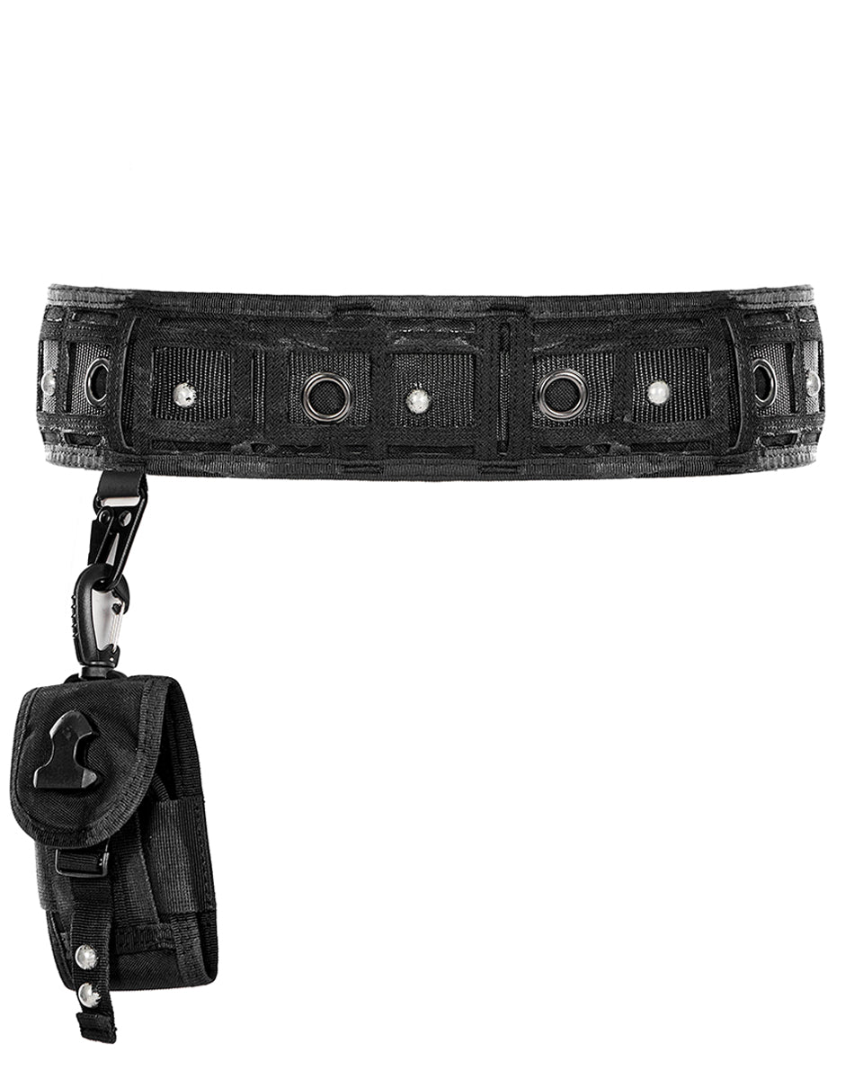 PR-S530-BKM Mens Apocalyptic Utility Harness Belt & Hip Bag