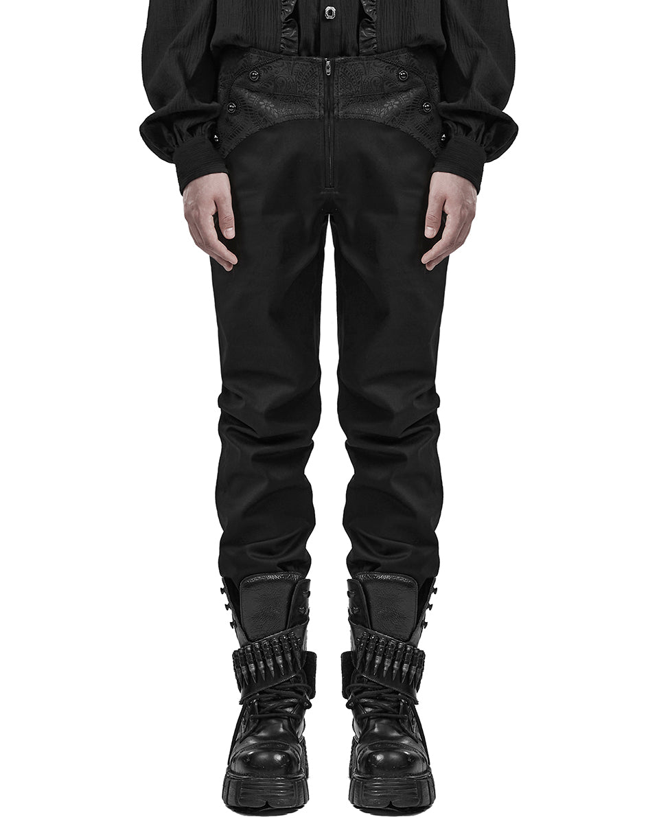 Mens leather sale dress pants