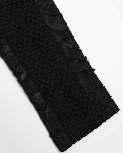 PR-WT-831TCM-BKM Mens Apocalyptic Gothic Textured Knit Top