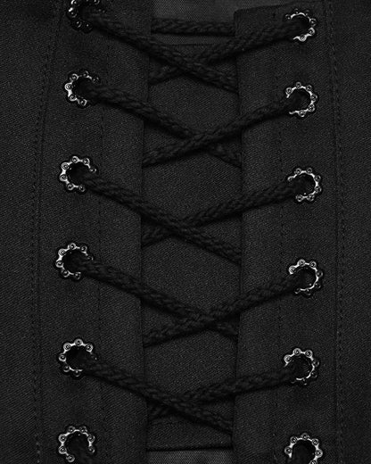 PR-OS-884YDF-BKF Daily Life Womens Gothic Butterfly Embroidered Waist Cincher Corset