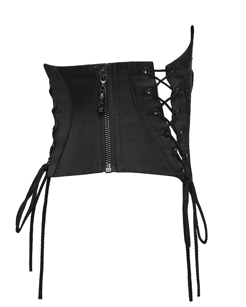 PR-OS-884YDF-BKF Daily Life Womens Gothic Butterfly Embroidered Waist Cincher Corset