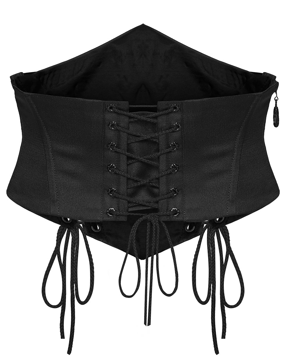 PR-OS-884YDF-BKF Daily Life Womens Gothic Butterfly Embroidered Waist Cincher Corset