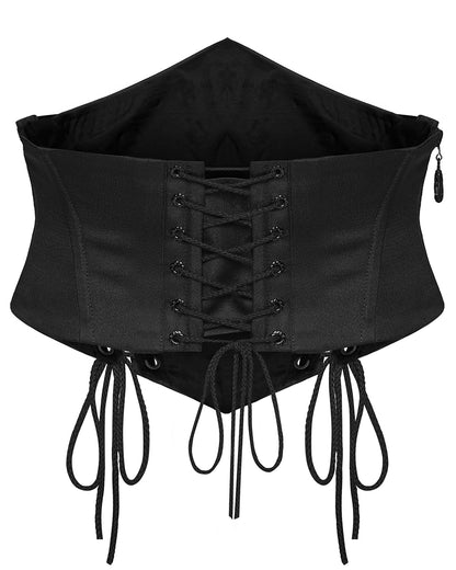 PR-OS-884YDF-BKF Daily Life Womens Gothic Butterfly Embroidered Waist Cincher Corset