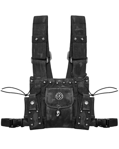 PR-S547-BKF Womens Apocalyptic Wasteland Harness Bag Backpack