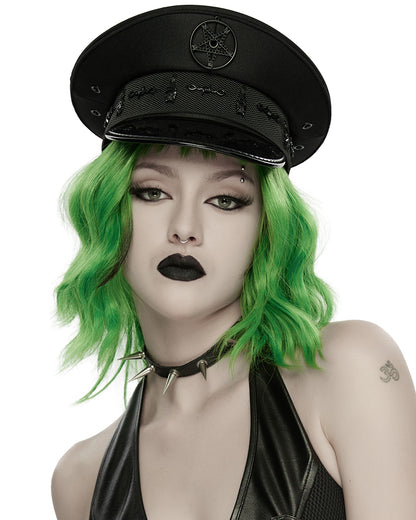 WS-897MZ Unisex Apocalyptic Gothic Pentagram Military Cap