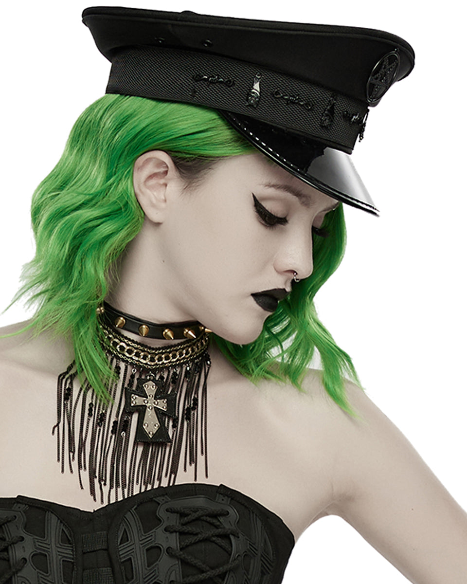WS-897MZ Unisex Apocalyptic Gothic Pentagram Military Cap