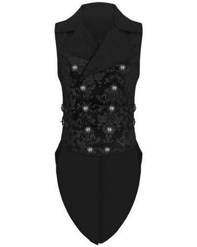 Y-596 Mens Gothic Aristocrat Swallow Tails Waistcoat Vest