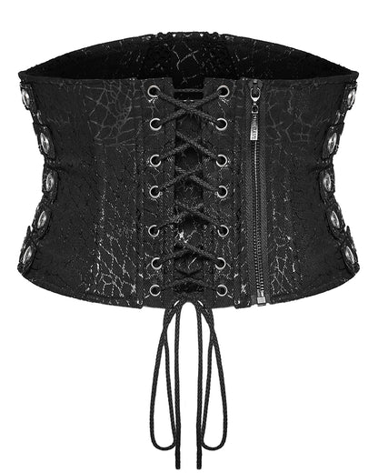 WS-618YDF-BKF Daily Life Apocalyptic Punk Snakescale Cincher Corset