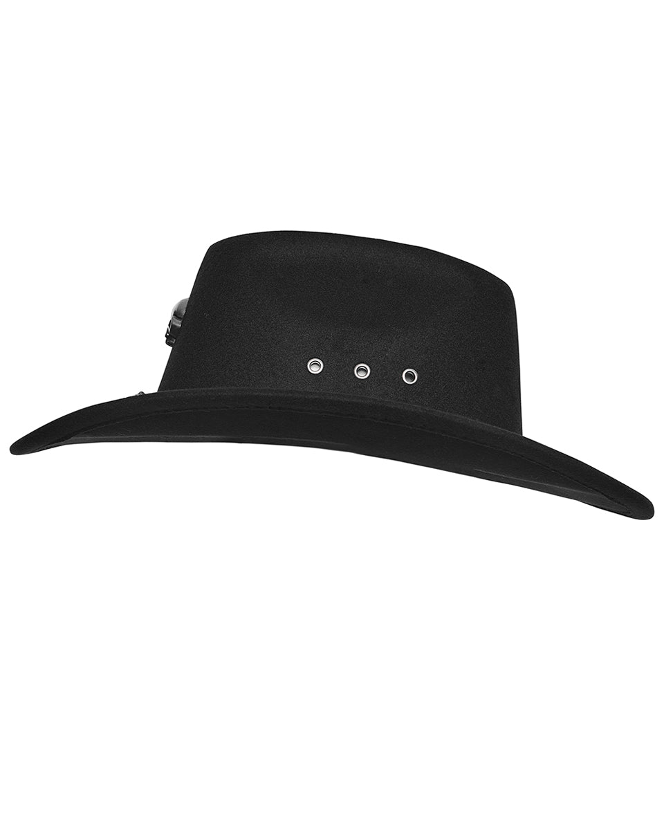 WS-860MZ Unisex Gothic Punk Skull & Chains Fedora Hat