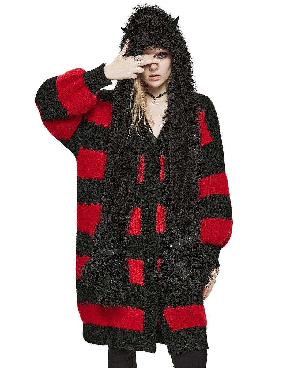 OPS-283 Faux Monster Fur Hooded Scarf