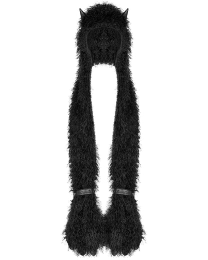 OPS-283 Faux Monster Fur Hooded Scarf