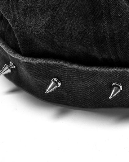 S-496 Mens Apocalyptic Punk Studded Cap