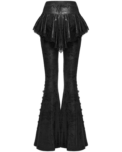WK-731XCF Womens Baroque Gothic Skirted & Flared Leggings
