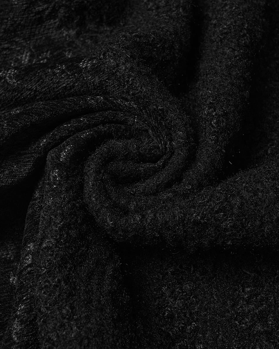 WY-1827XCF Womens Long Gothic Aristocrat Woolen Winter Military Coat