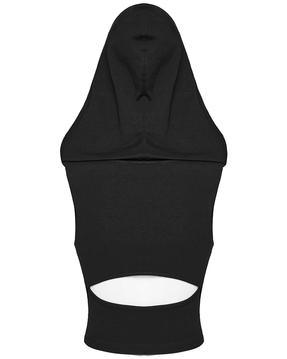 WT-856BXF-BKF Daily Life Apocalptic Wasteland Hooded Crop Top