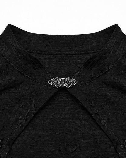 OQ-797LQF Daily Life Gothic Lolita Rose Jacquard Cheongsam Mini Dress