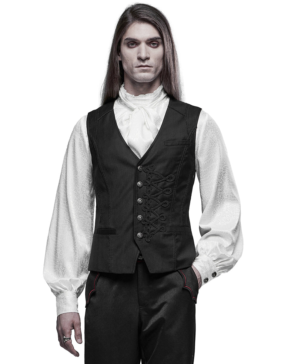 WY-1339 Invictus Mens Regency Gothic Waistcoat Vest