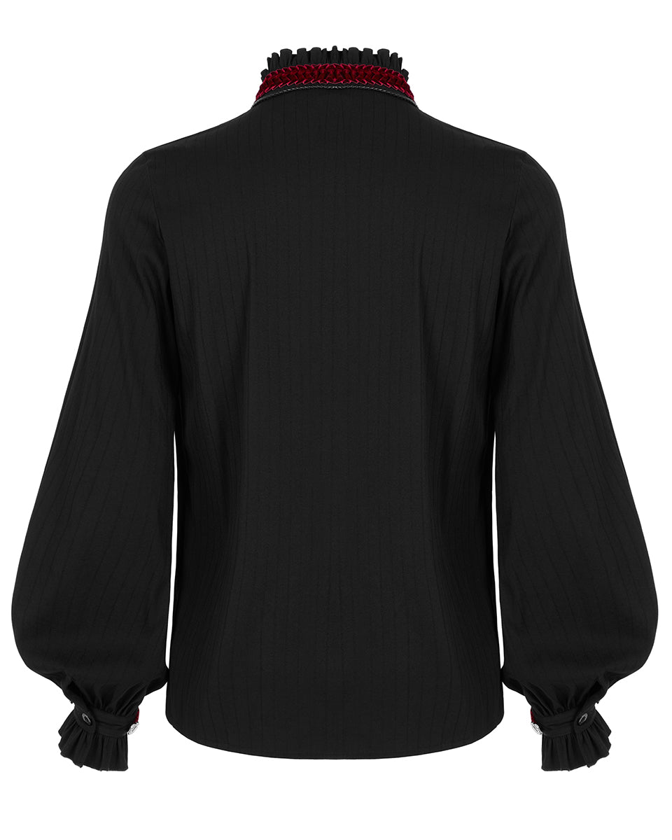 WY-1345 Amulet Mens Shirt - Black & Red