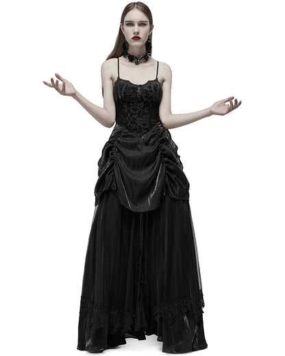 WQ-557 Womens Baroque Gothic Devore Wedding Prom Dress