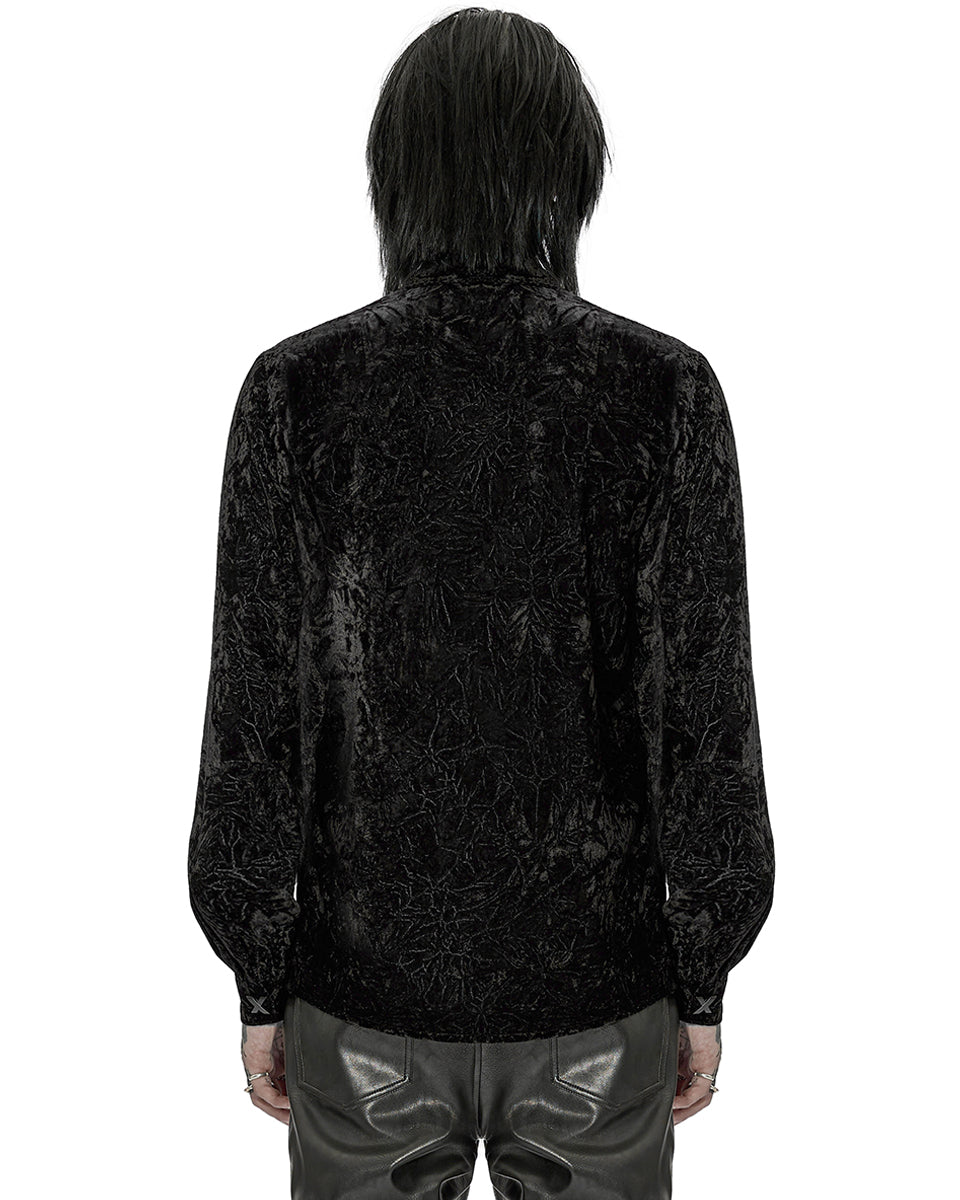 Mens black velvet on sale hoodie