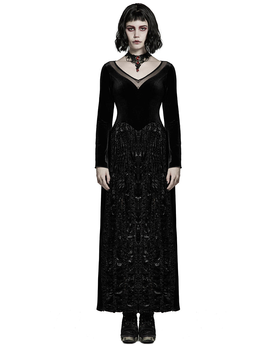 WQ-513 Womens Long Gothic Evening Dress