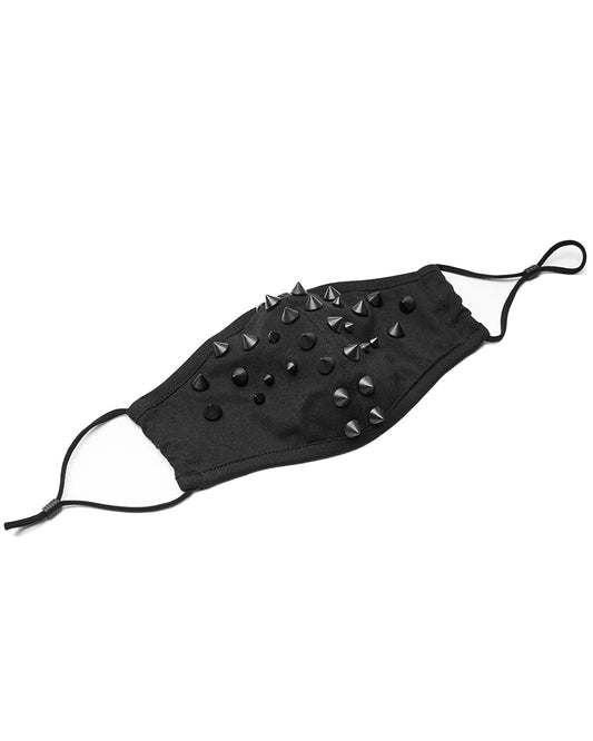 WS-379 Gothic Face Mask - Black Spiked