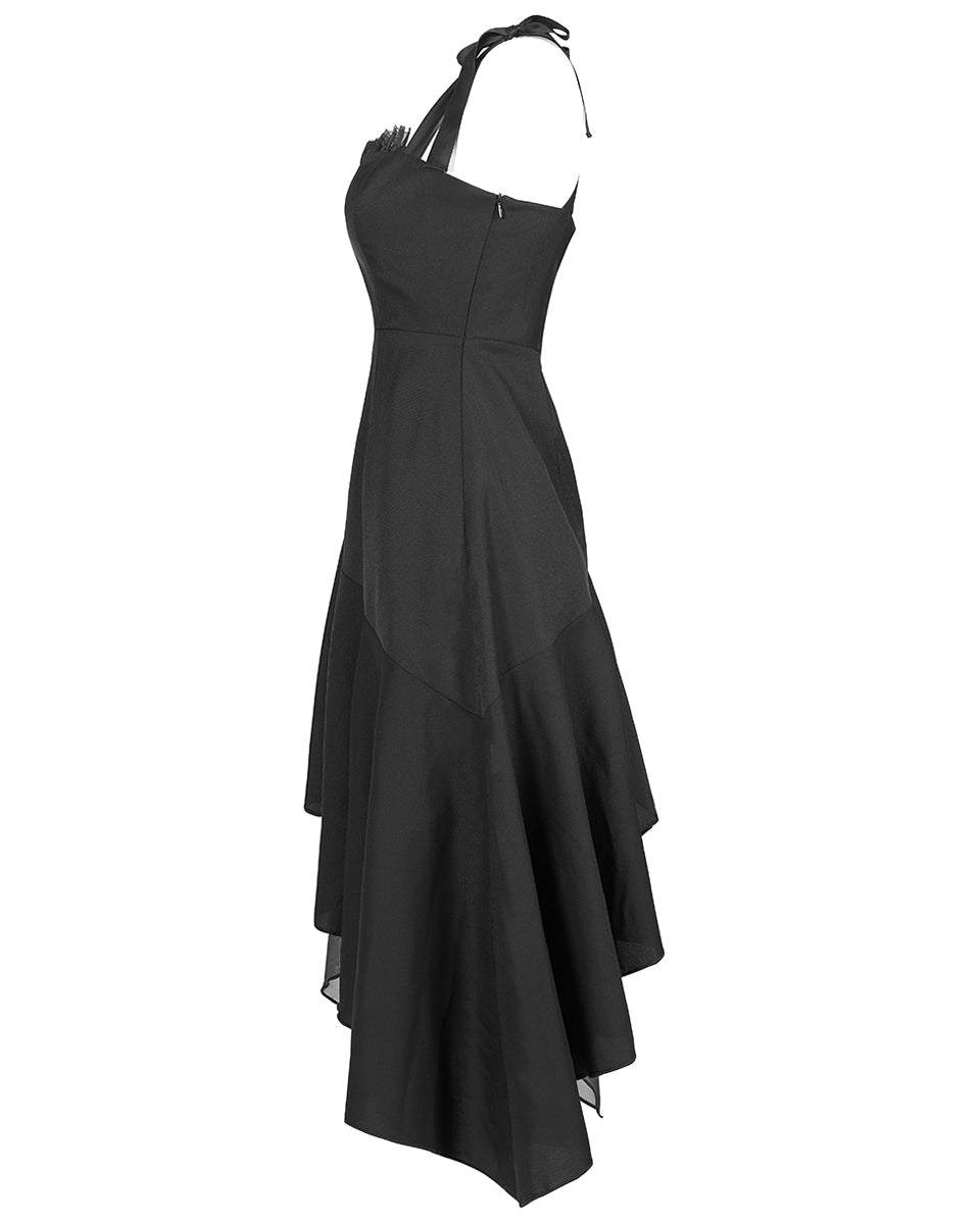 OPQ-1029 Daily Life Asymmetric Gothic Witch Sling Dress