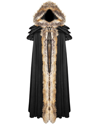 Y-673 Winterfell Womens Cloak - Black