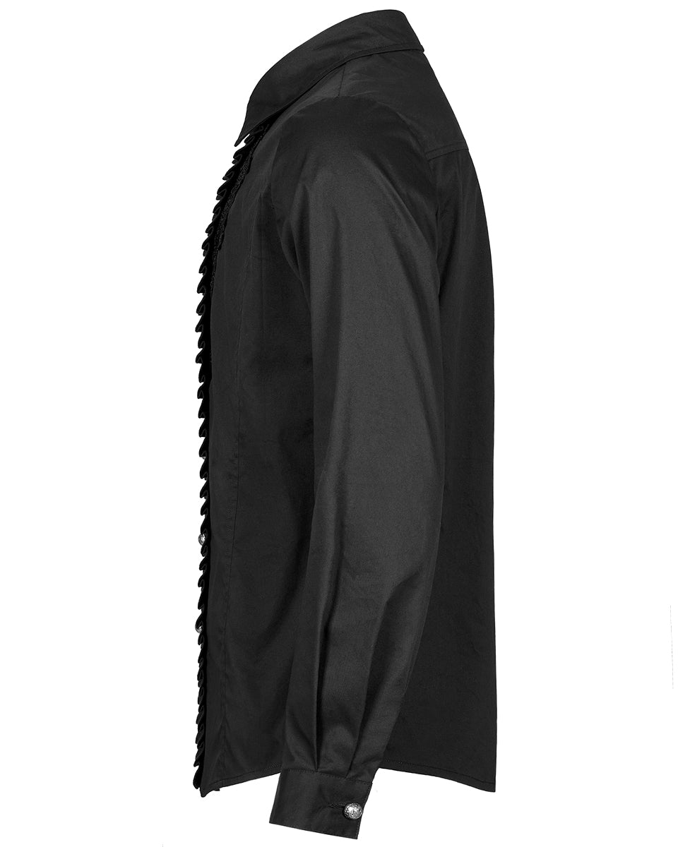 WY-1363 Mens Corporate Gothic Pleated Tuxedo Dress Shirt