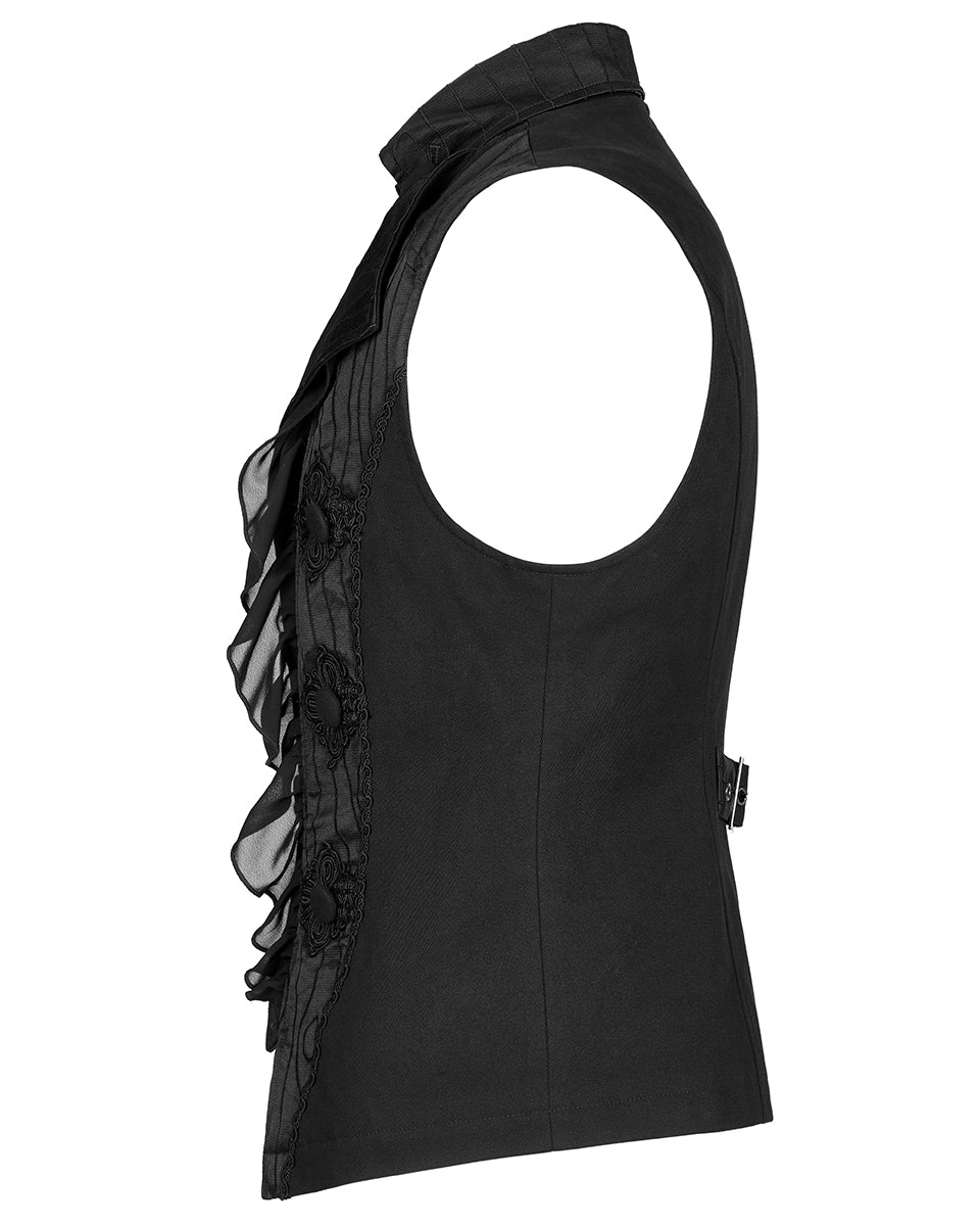 WY-1373 Mens Regency Gothic Applique Waistcoat Vest