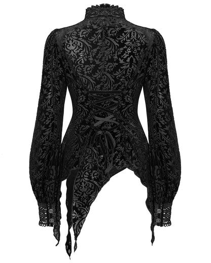 WY-1300 Oleandra Womens Baroque Gothic Blouse Top
