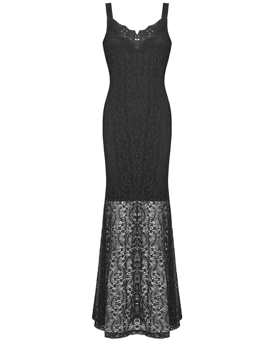 WQ-546 Lavinia Gothic Lace Maxi Dress