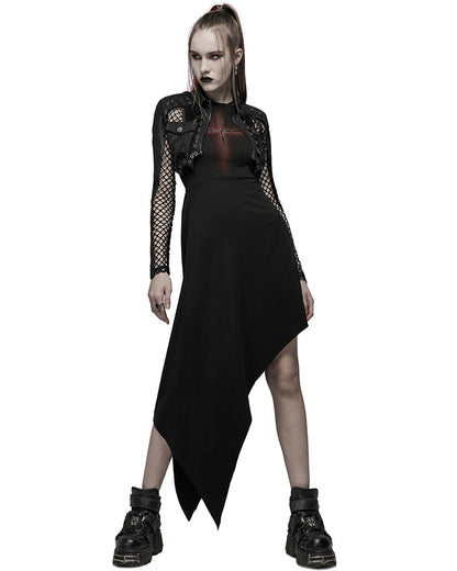 OPQ-1202 Daily Life Casual Gothic Asymmetric Cut Out Cross Dress
