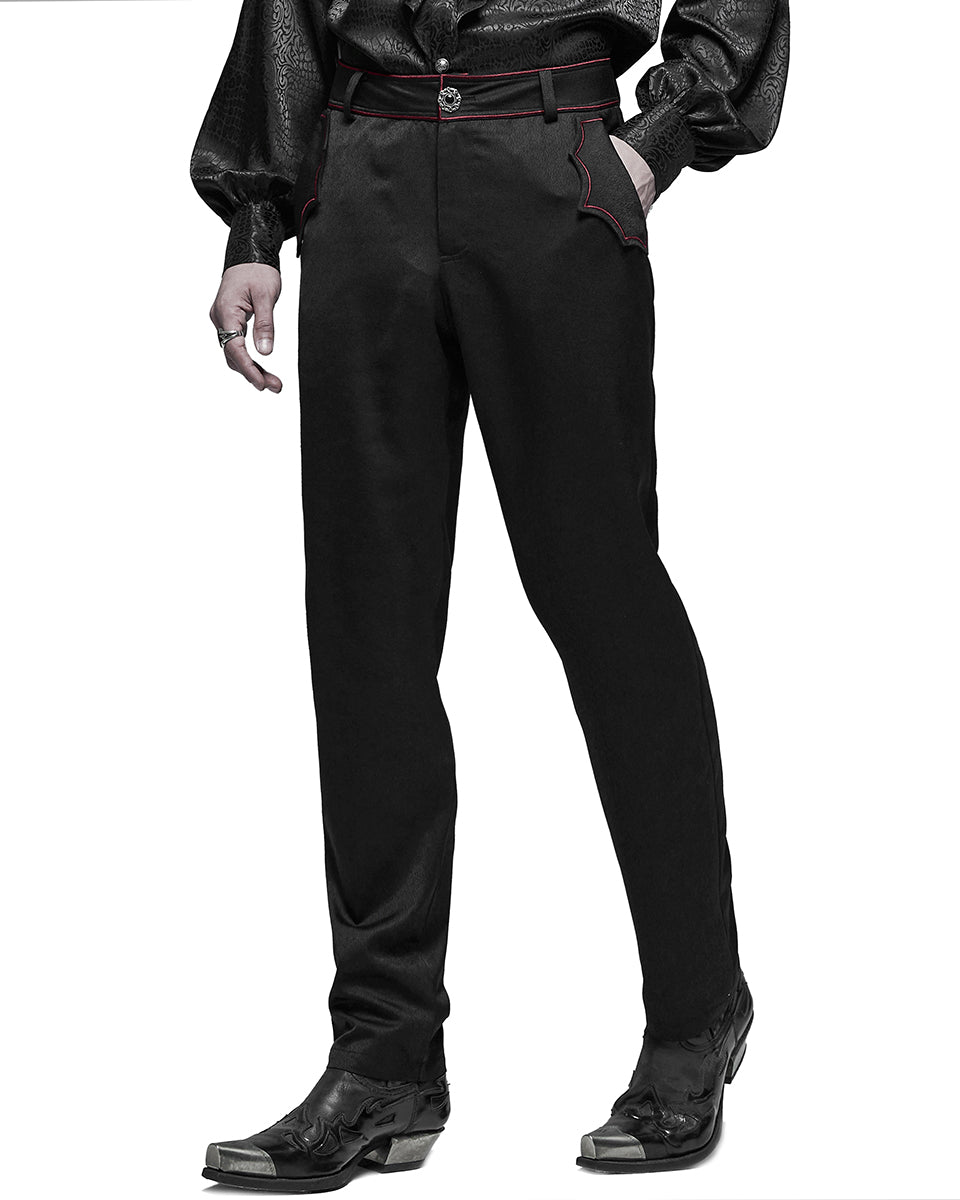 Mens leather sale dress pants