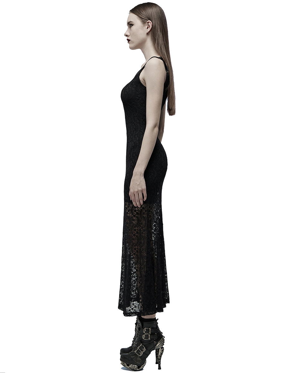 WQ-546 Lavinia Gothic Lace Maxi Dress