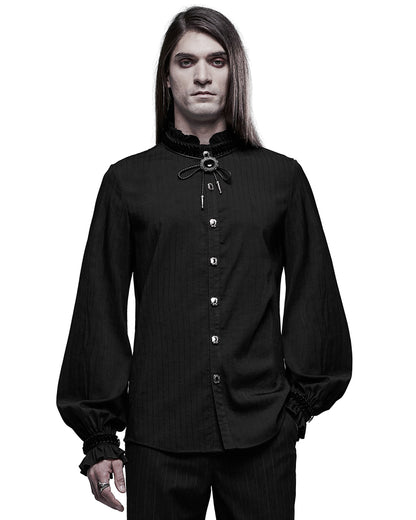 WY-1345 Amulet Mens Shirt - Black